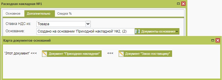Карта документов-оснований